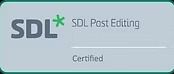 SDL Post Editing Certified