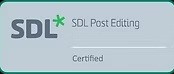 SDL Post Editing Certified